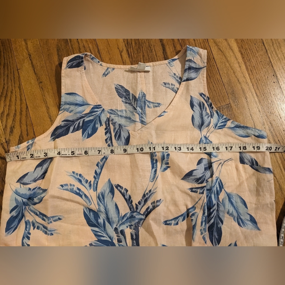 J. Jill Love Linen Sleeveless V-Neck Maxi Dress 100% Linen sz MP NWOT - Picture 9 of 9